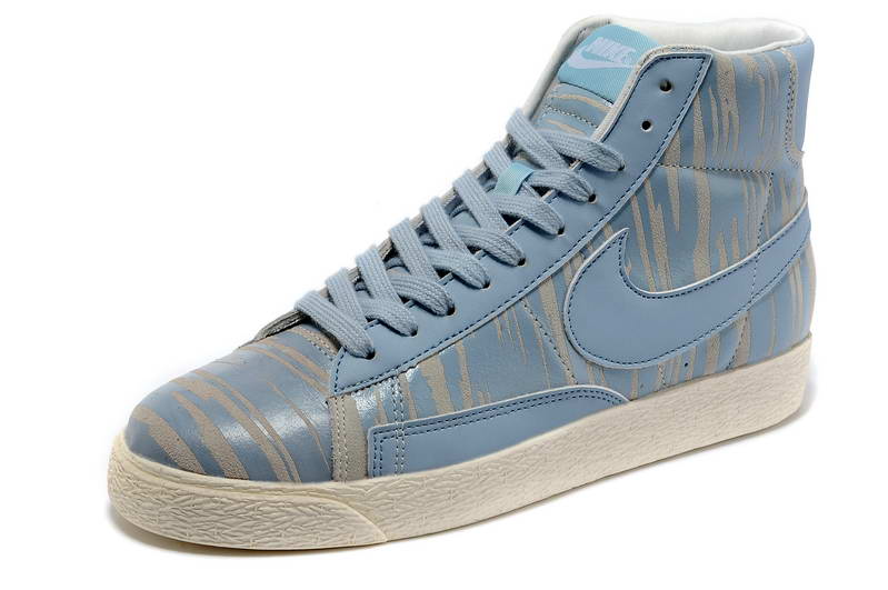 Nike Blazer Mid Suede chaussures des femmes de bleu o la creme (1)